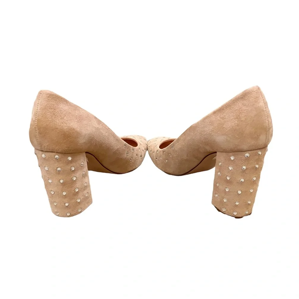 [J. Crew] Crystal Embellished Suede Heels - Picture 7 of 8